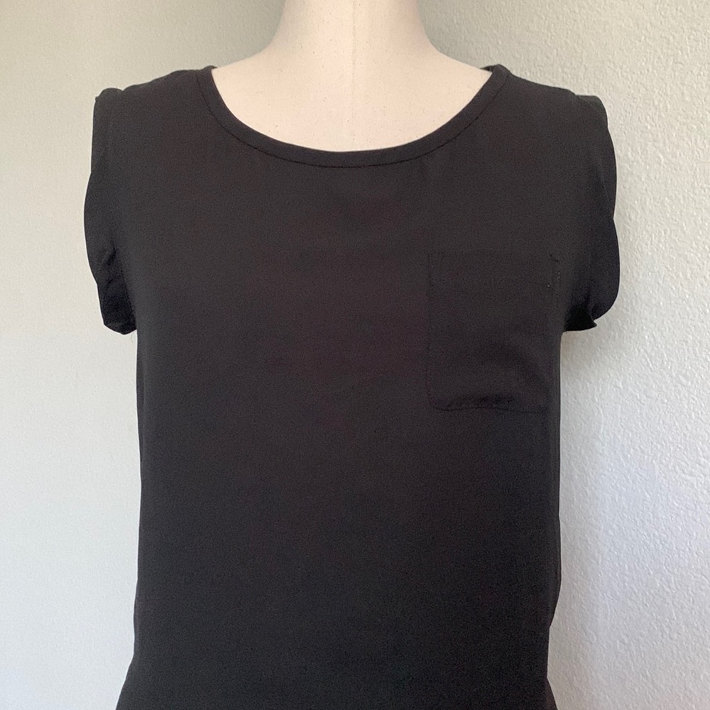 LOFT sleeveless sheer blouse